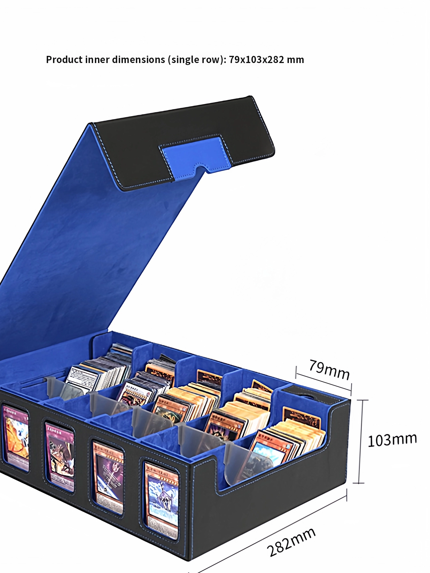 Storage & Organization - กล่องเก็บการ์ด TCG แบบหลายช่อง ทำจากหนัง PU พร้อมหน้าต่างมองเห็นภายใน