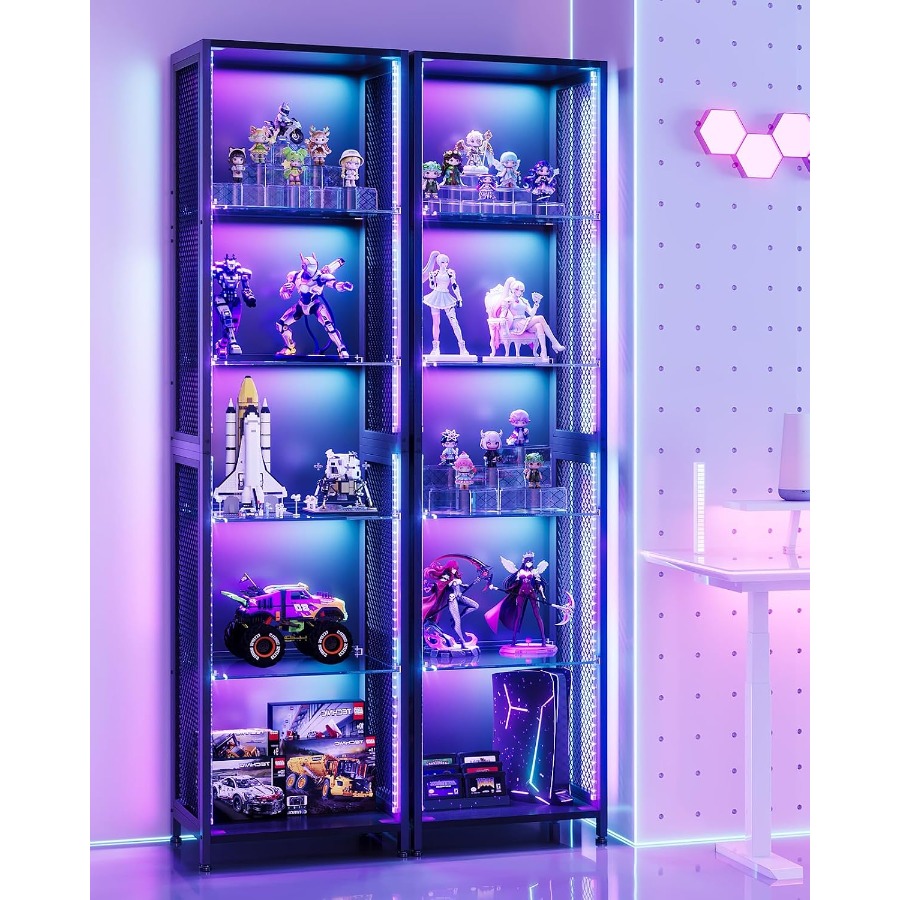 ตู้โชว์สูง 72 นิ้ว พร้อมไฟ LED - Lighting บทวิจารณ์และราคา